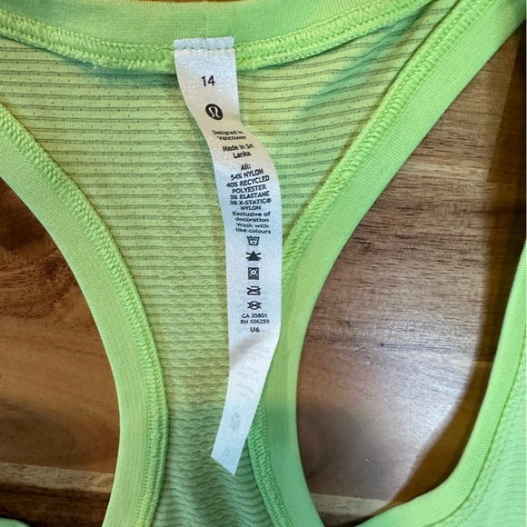 Lululemon Swiftly Tech Racer Back Tank 2.0 | Size 14 | NWT - Picture 4 of 8